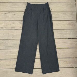 Cartonnier Anthropologie high-waisted wide leg gray dress pants size 2